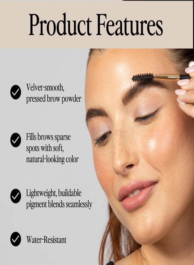 Billion Dollar Brows bdb Eyebrow Powder - Long-Lasting, Fuller & Fluffier Brows, Lightweight, Soft & Natural, Raven Black, 2-Pack - Image 3